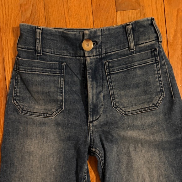 Anthropologie Maeve The Colette Crop High-Rise Wide-Leg Jeans 25 - Picture 5 of 7